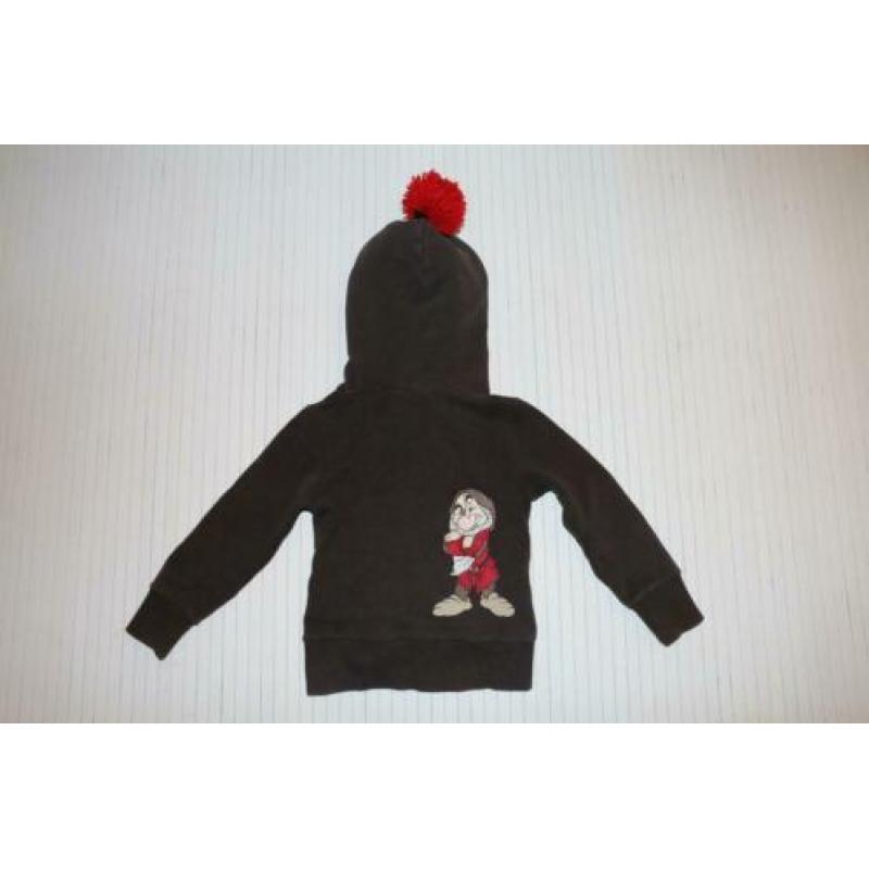 Mini Duck Disney Grumpy steentjes vest bruin maat 104