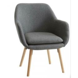 Antraciet grijze fauteuil als nieuw