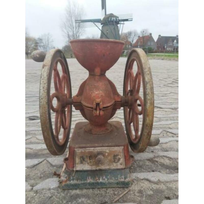 Uniek antieke koffiemolen koffie molen 1898 keukengerei