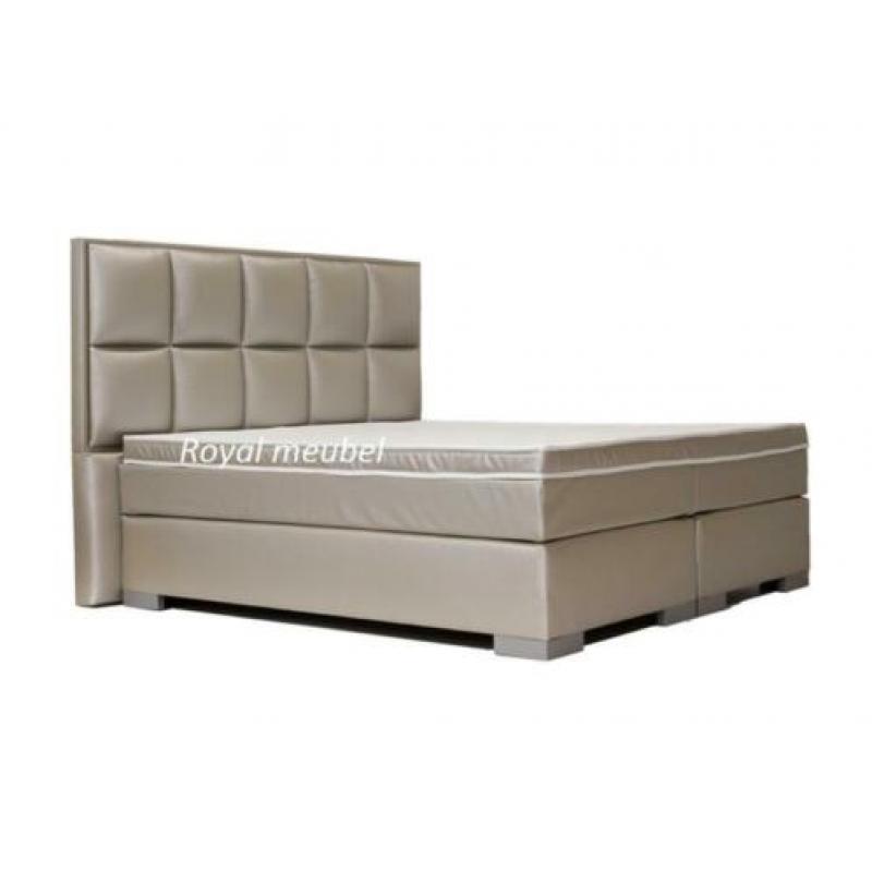 Boxspring complete set 2 pers.KING bedden.-Top Aanbieding!