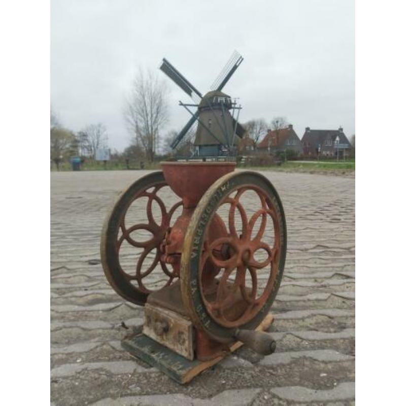 Uniek antieke koffiemolen koffie molen 1898 keukengerei