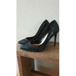 Zwarte glitter pumps te koop mt 39