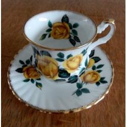 Set van 3 Rosina Bone China kop en schotels