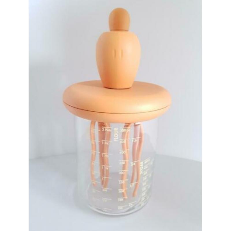 Alessi handmixer slagroomklopper folpo inktvis oranje cadeau