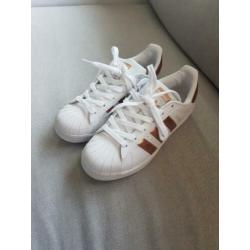 Adidas Superstar maat 38 Wit Metallic Rosé goud