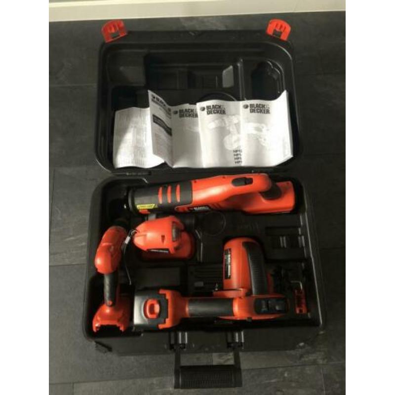 Black & Decker 18V set van 4 Machine | Boor Recipro Cirkel