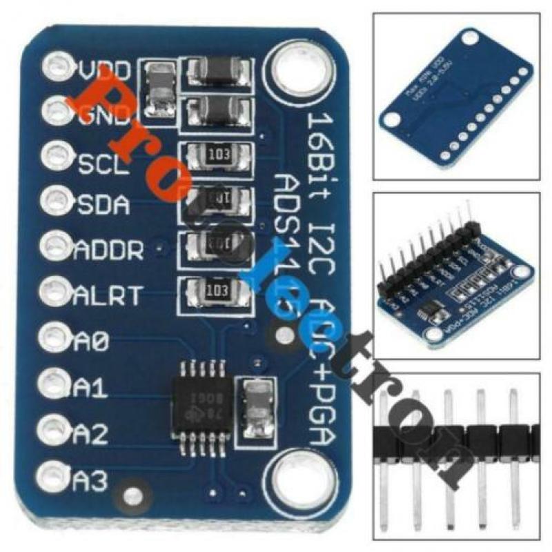 ADS1115 - 16 Bits ADC Module (protolectron)