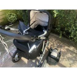 Easywalker kinderwagen incl reiswieg, opvolgstuk,voetenzak