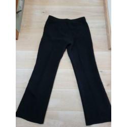 Maison Scotch pantalon zwart flared pijp maat M