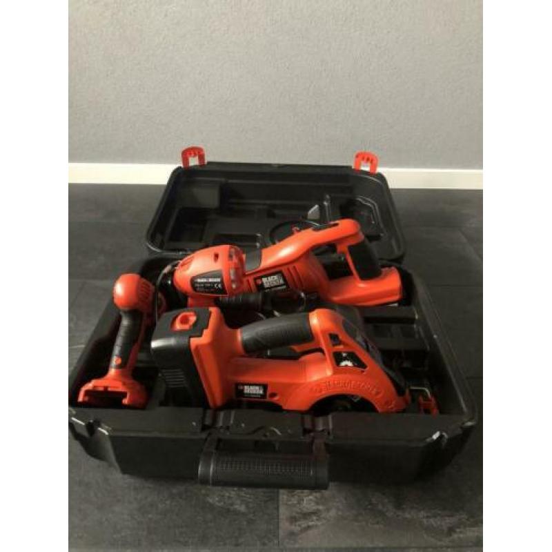 Black & Decker 18V set van 4 Machine | Boor Recipro Cirkel