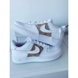 Witte Nike Air Force 1 maat 38 x Gucci custom