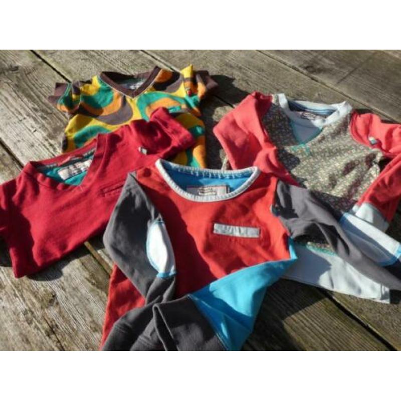 Vier shirts van 4 FF '4 funkyflavours' (jongen) maat 98-104