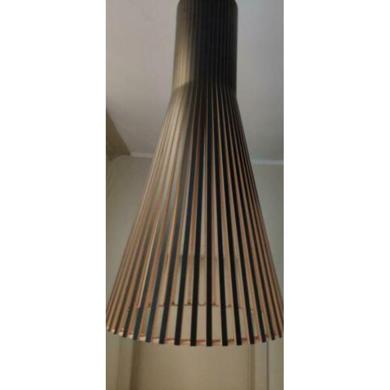 sectosecto design lamp zwart 4200 60cm hoog berkenhout