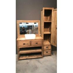 badkamer set rustiek teak 140 lang