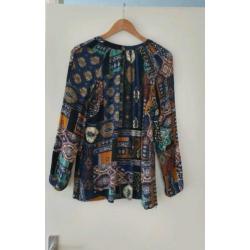 MISS ETAM Blouse Shirt print M/38 ?PRIJS €7,50?