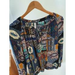 MISS ETAM Blouse Shirt print M/38 ?PRIJS €7,50?