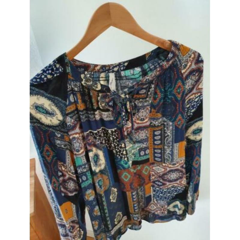 MISS ETAM Blouse Shirt print M/38 ?PRIJS €7,50?