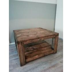 Salontafel hout old look tafel