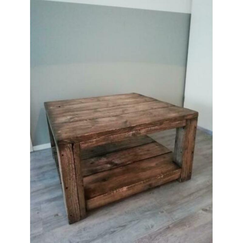 Salontafel hout old look tafel