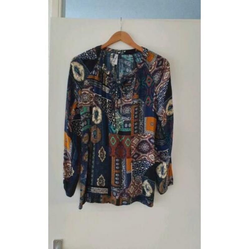 MISS ETAM Blouse Shirt print M/38 ?PRIJS €7,50?