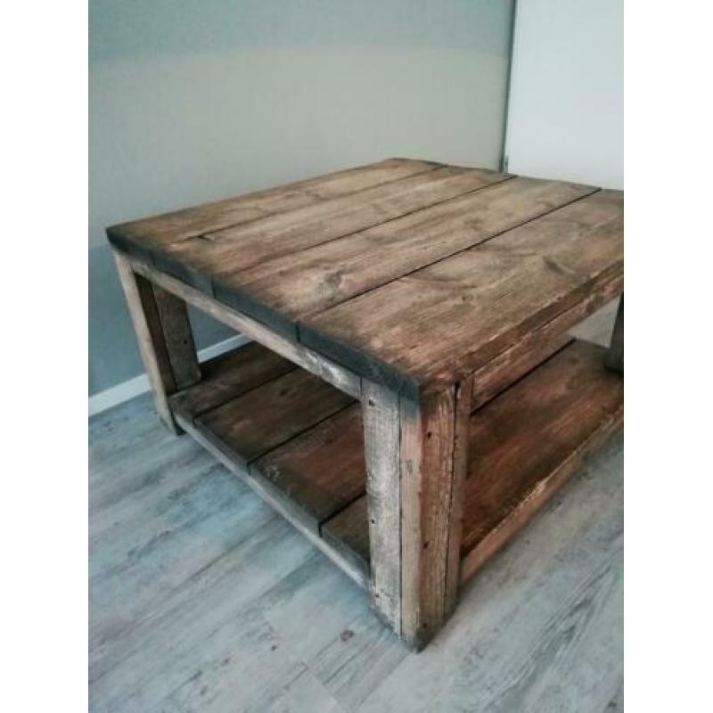 Salontafel hout old look tafel