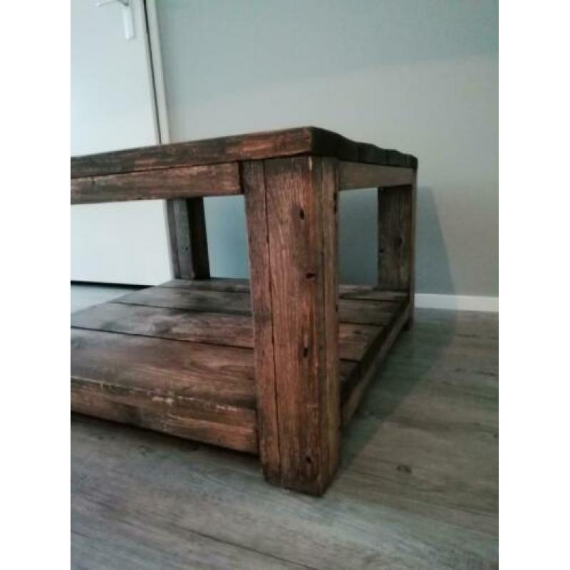 Salontafel hout old look tafel