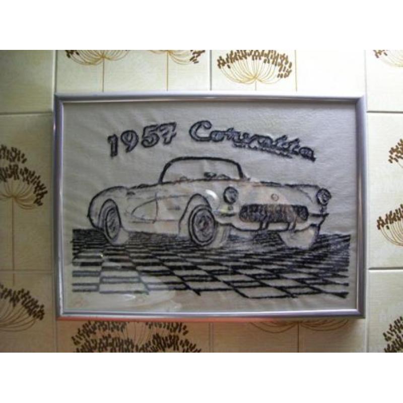 op doek corvette stingray