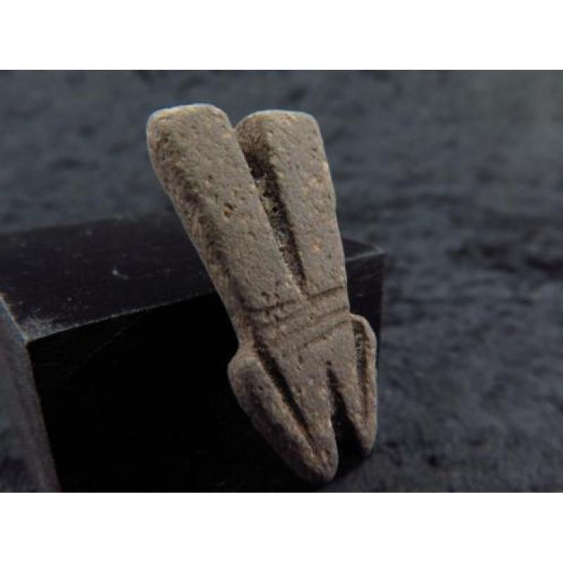 Egyptian stone amulet of a double Pharaos beard