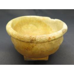 Egyptian alabaster make-up/kohl dish