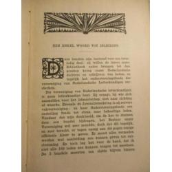 1907, antiek boek Zelfkeur bloemlezing letterkundigen