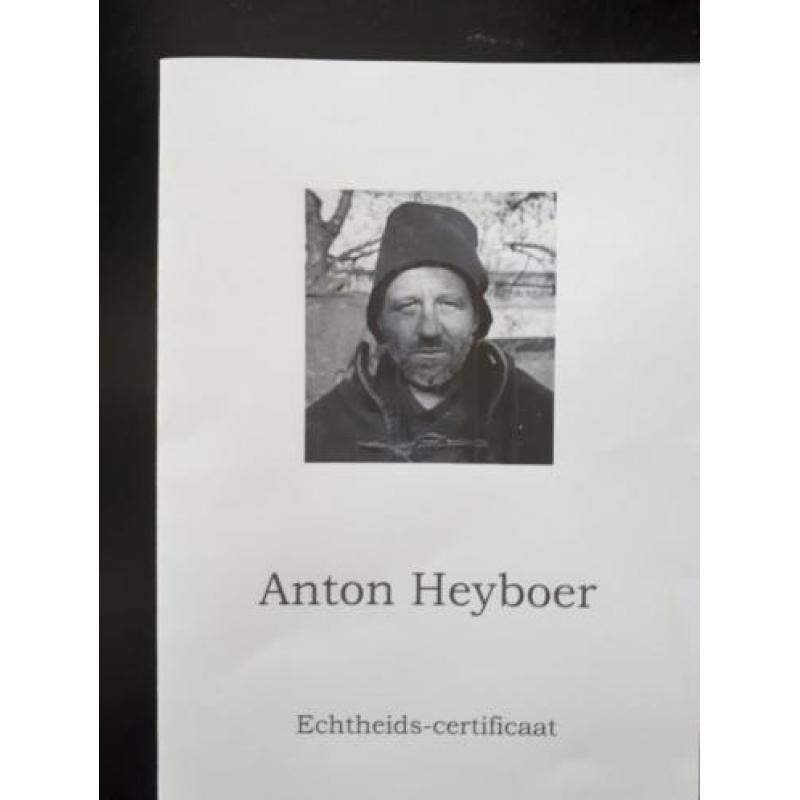 Originele houtskool tekening van Anton Heyboer/Heijboer