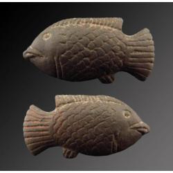 Egyptian stone Nile perch amulet