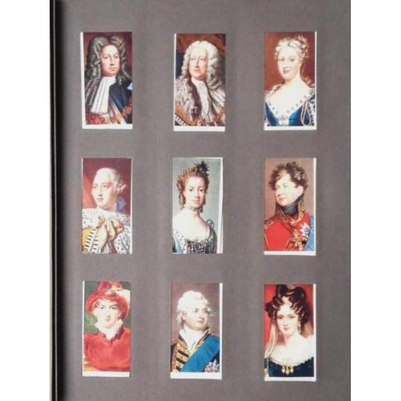 Oud Engels album sigarettenplaatjes 144 historische personen