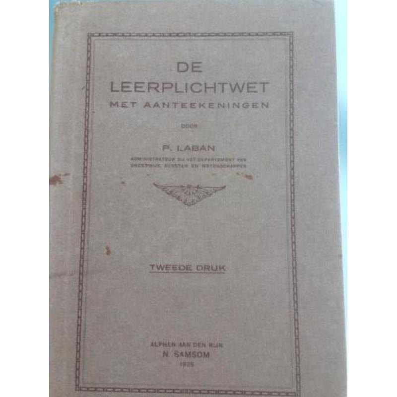 De leerplicht wet 1924. 1928 en 32