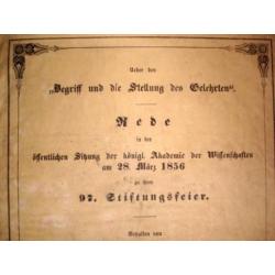 1856 Begriff und die Stellung des Gelehrten.