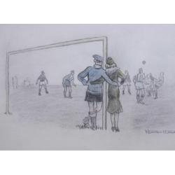 Herman Moerkerk (1879-1949) tekening voetballers