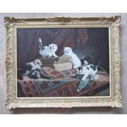 =spelende katten==60 x 80 cm==CORNELIS RAAPHORST 1875-1954==