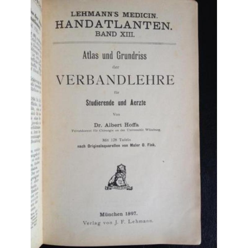 Atlas und Grundriß der Verbandlehre - Albert Hoffa - 1897