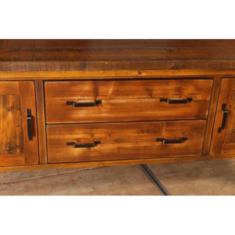 Industriële vintage retro werkbank/toonbank/dressoir nr.8083