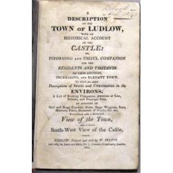 Description of the Town of Ludlow 1811 Shropshire Engeland