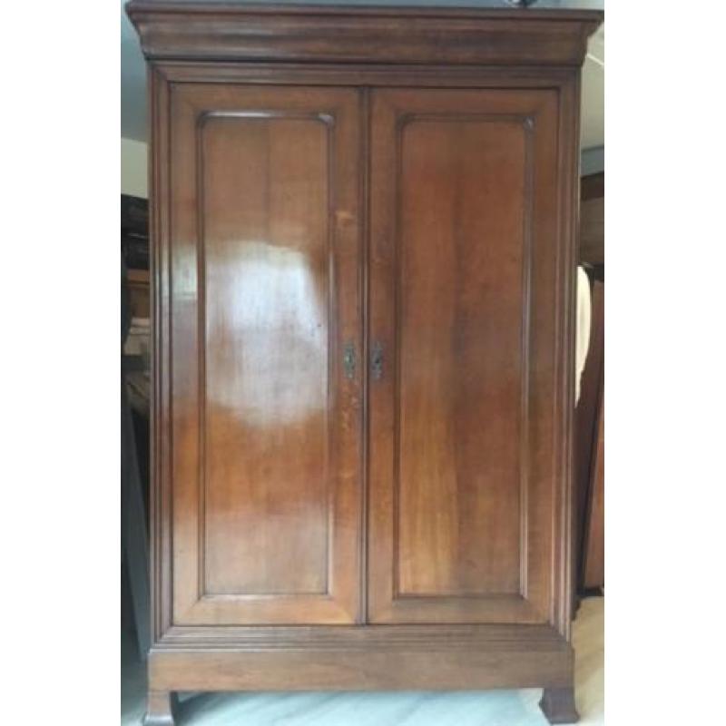 Antieke LOUIS PHILIPPE kast 228 x 150 x 58,