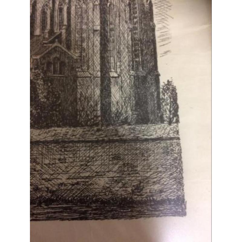 Kopie pentekening St.Nicolaaskerk in Meijel