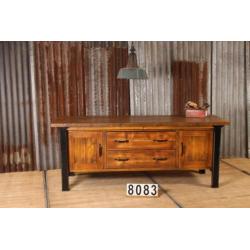 Industriële vintage retro werkbank/toonbank/dressoir nr.8083