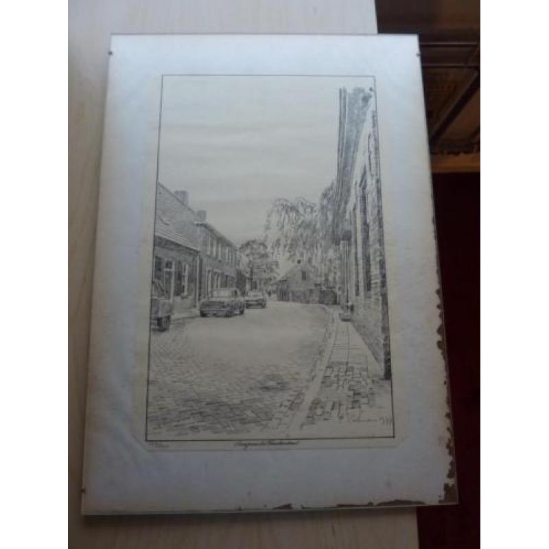 Pentekening, Burgenmeester Frenkenstraat te Asten (Holmen)