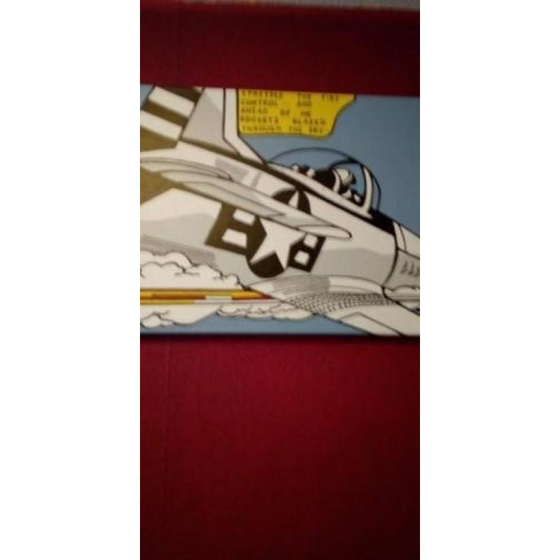 Roy Lichtenstein Whaam! handgeschilderd acrylverf op doek