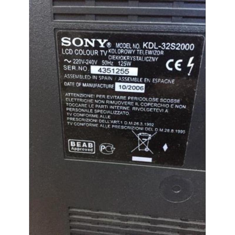 Sony bravia Tv te koop, goedwerkend inclusief alle kabels