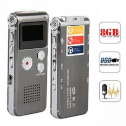 Multifunctionele Voice Audio Memo Recorder 8GB + MP3 Speler