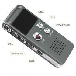 Multifunctionele Voice Audio Memo Recorder 8GB + MP3 Speler