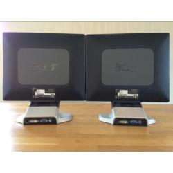 Dual monitor Acer AL1751A 2 stuks