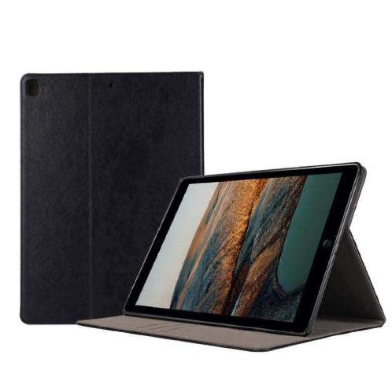 Leather style folio book case zwart iPad Pro 12.9" 2 (2017)